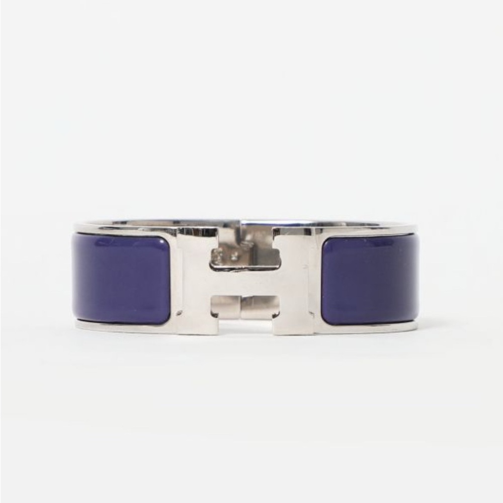 Hermes Clic H bracelet Silver/Violet